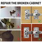 TamBee Hinge Repair Kit Plate for Cabinet Door Hinge Repair Plate Cupboard Door Fixing Plate Kit for Hinge Repair Rust Resistant Stainless Steel Easy Installation 12-Pack - TamBee