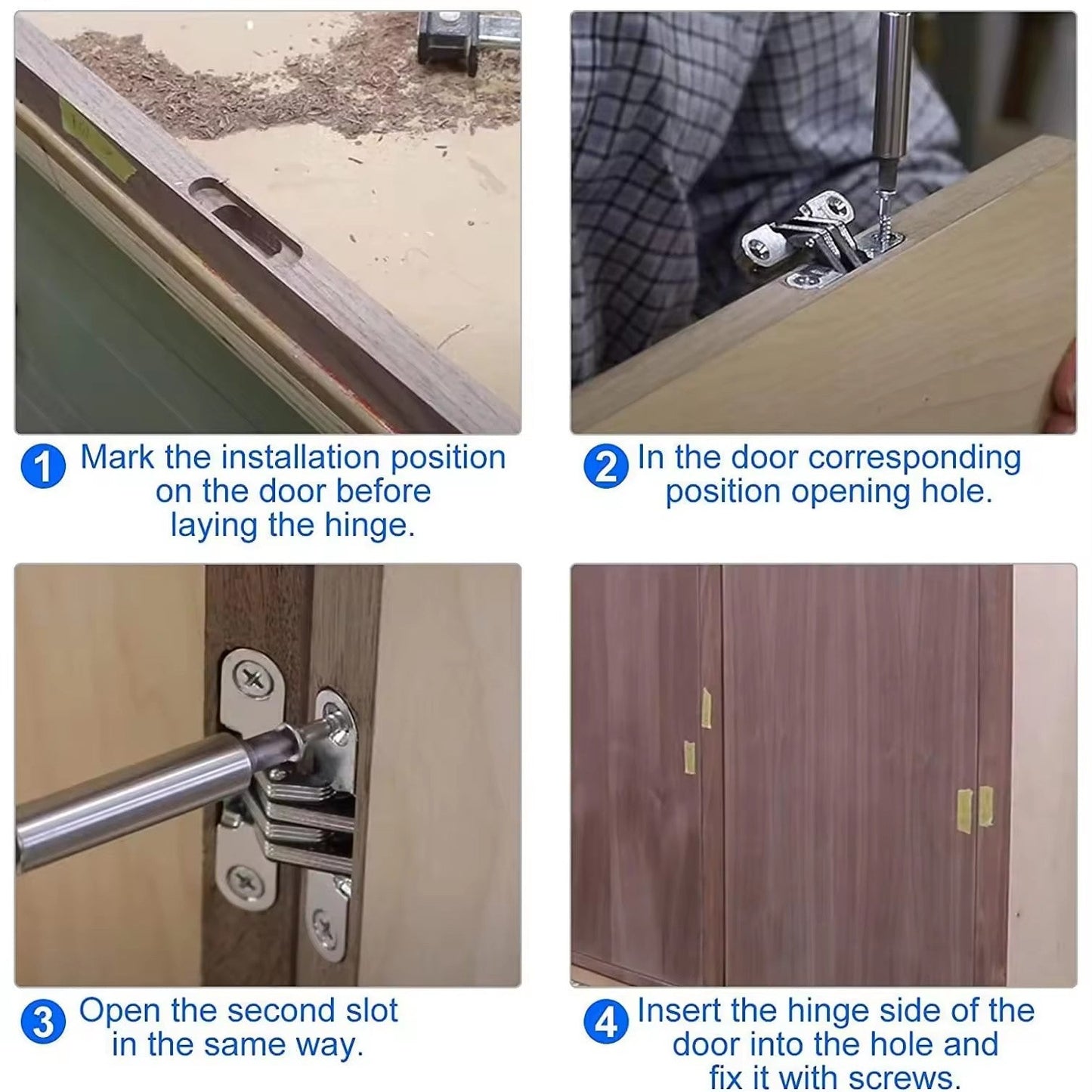 TamBee Hidden Hinges for Doors Invisible Cross Hinge - TamBee