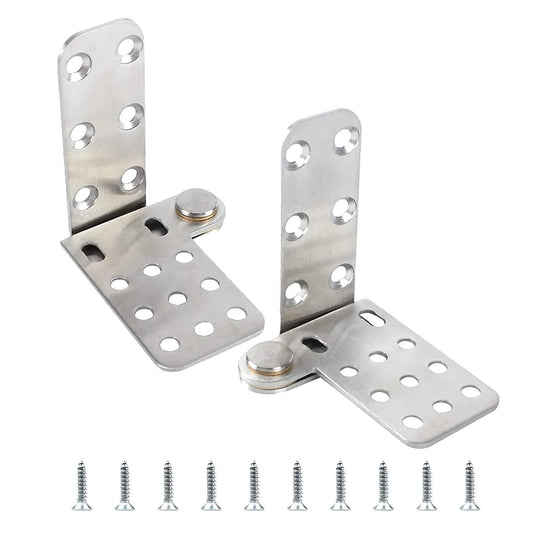 TamBee Door Pivot Hinges 180 Degree Heavy Duty Hinges for Wood Doors Shaft 304 Stainless Steel Top and Bottom Set Pivot Hinge System （2 PC） - TamBee