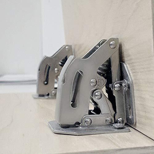 TamBee 175 Degree Hinges Frameless Cabinet Hinges Hydraulic Adjustable Mounting Concealed Hinges Soft Closing Nickel-Plated Steel Buffer Dampers for Wardrobe1 Pair Face Frame (Half Overlay) - TamBee