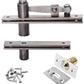 TamBee Pivot Door Hinge Hidden Door Hinges for Secret Door 304 Stainless Steel Hidden Bookcase Hinges with Door Ball Catch - TamBee