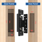 TamBee Hidden Door Hinges 5 inch, 304 Stainless Steel, Heavy Duty Invisible Hinges, Silent 110° Opening, 88 Lb Load Capacity, Ultra - Thin 3D Adjustable Concealed Hinges for Secret Doors (2pcs) - TamBee