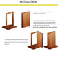 TamBee Hidden Door Hinges Pivot Door Hinges for Secret Door - TamBee