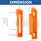 TamBee Hidden Hinge Template Invisible Hinge Router Guide Template for TamBee Hidden Door Hinge Installation Kit, Lightweight & Reusable Design - TamBee