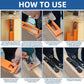 TamBee Hidden Hinge Template Invisible Hinge Router Guide Template for TamBee Hidden Door Hinge Installation Kit, Lightweight & Reusable Design - TamBee