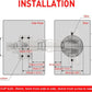 TamBee Lazy Susan Cabinet Hinge Corner Cabinet Hinge Bifold 175 Degree Cabinet Door Hinge Frameless 1 Pair (Full Overlay) with Repair Fixing Plates Kit - TamBee