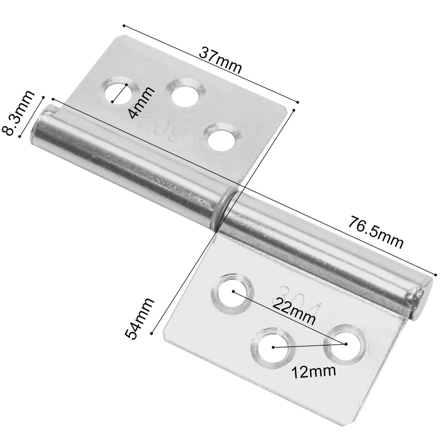 TamBee Lift Off Hinges Flag Hinges 3 Inch 4 PCS - TamBee