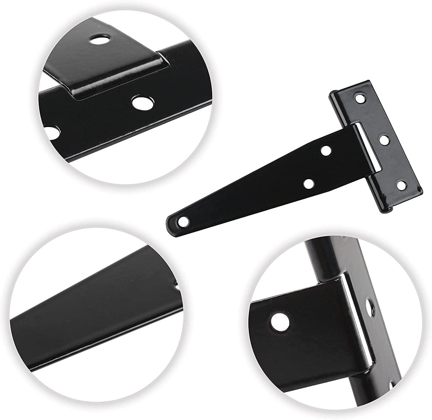 TamBee T Hinge Barn Door Hinges 5inch 6PCs - TamBee