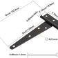 TamBee T Hinge Barn Door Hinges 5inch 6PCs - TamBee