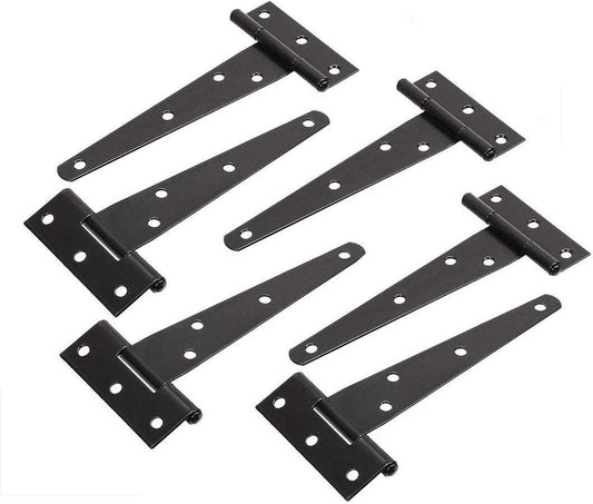 TamBee T Hinge Barn Door Hinges 5inch 6PCs - TamBee