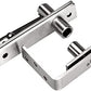 TamBee Pivot Hinge Shaft Stainless Steel 360 Degree Rotation Silver Tone 18mm Dia Shaft Hardware for Door and Cabinet 20.5cm Long - TamBee