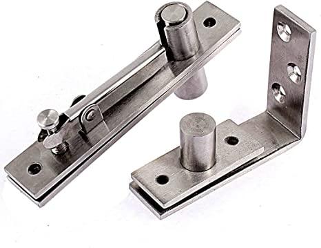 TamBee Pivot Hinge Shaft Stainless Steel 360 Degree Rotation Silver Tone 18mm Dia Shaft Hardware for Door and Cabinet 20.5cm Long - TamBee